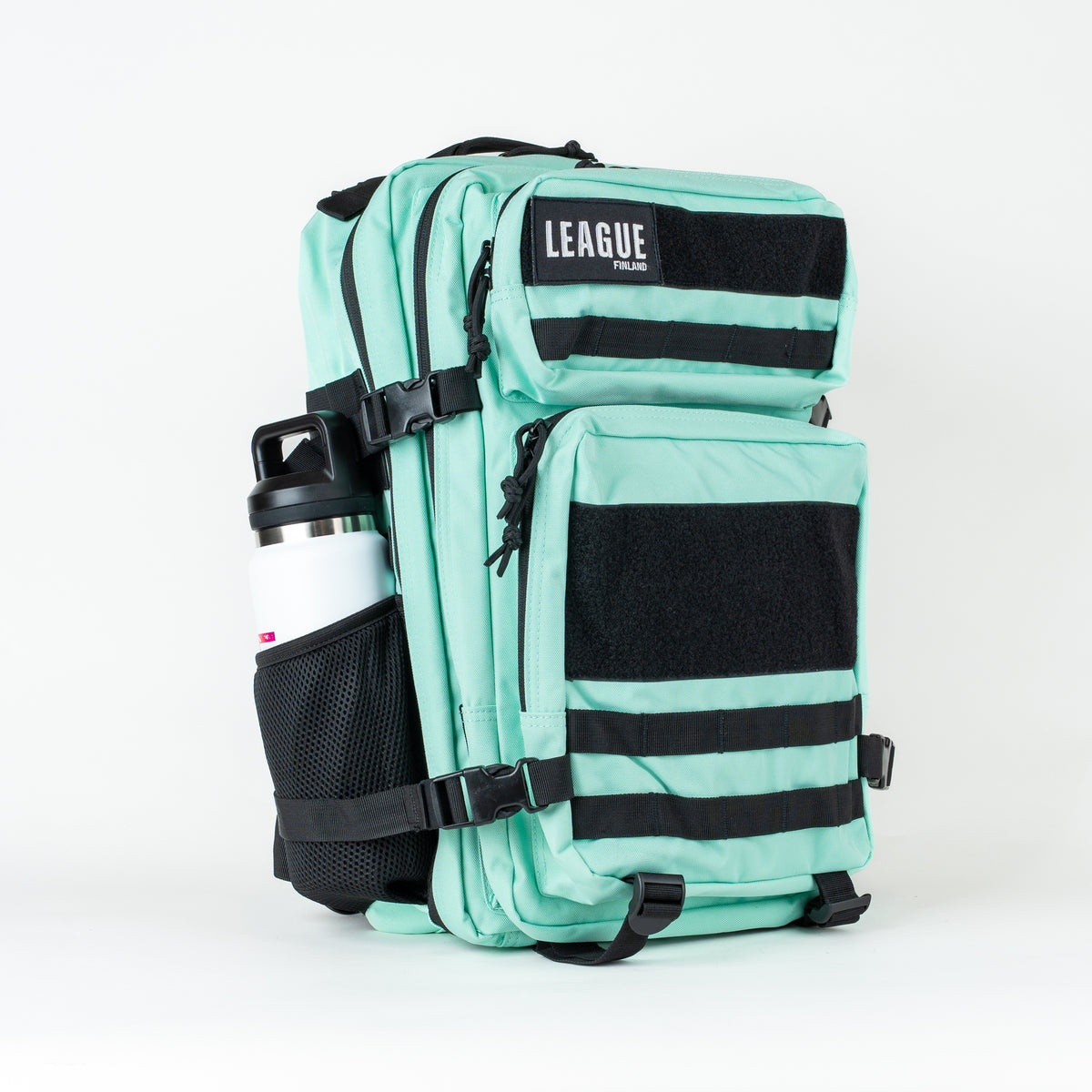LEAGUE Patch Backbag 45L -urheilureppu, minttu/musta, kuva 1/3