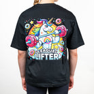 ELITE League Lifter oversized t-shirt med enhörningstryck, svart