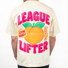 ELITE League Lifter oversized t-shirt, Juicy Peach Edition, krämvit