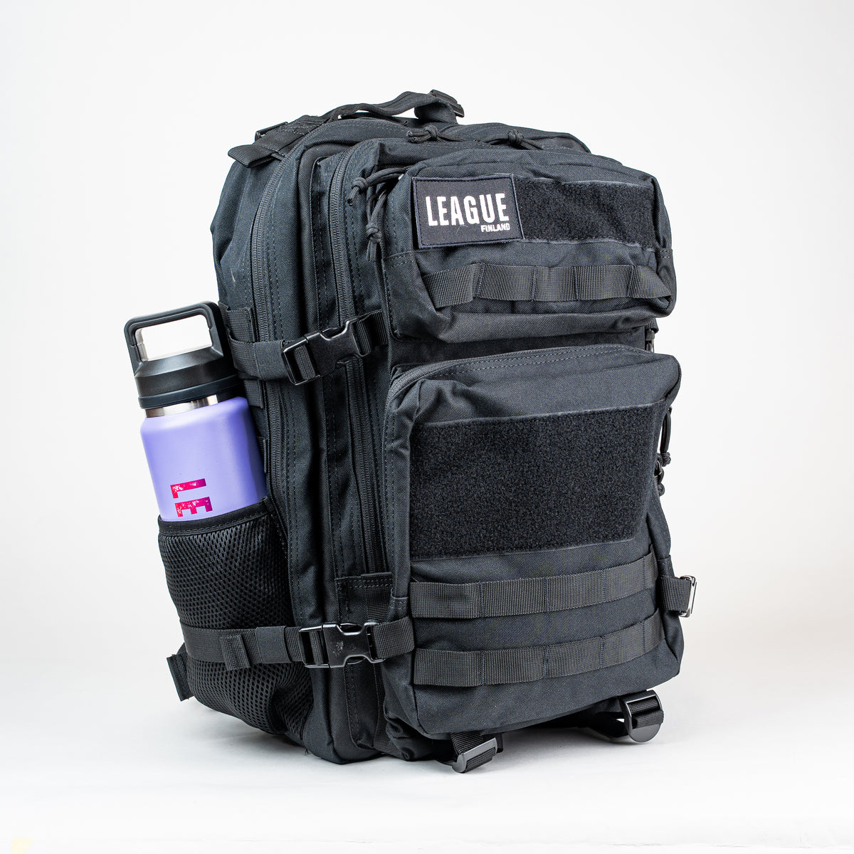 LEAGUE Patch Backbag 45L -urheilureppu, musta, kuva 1/3